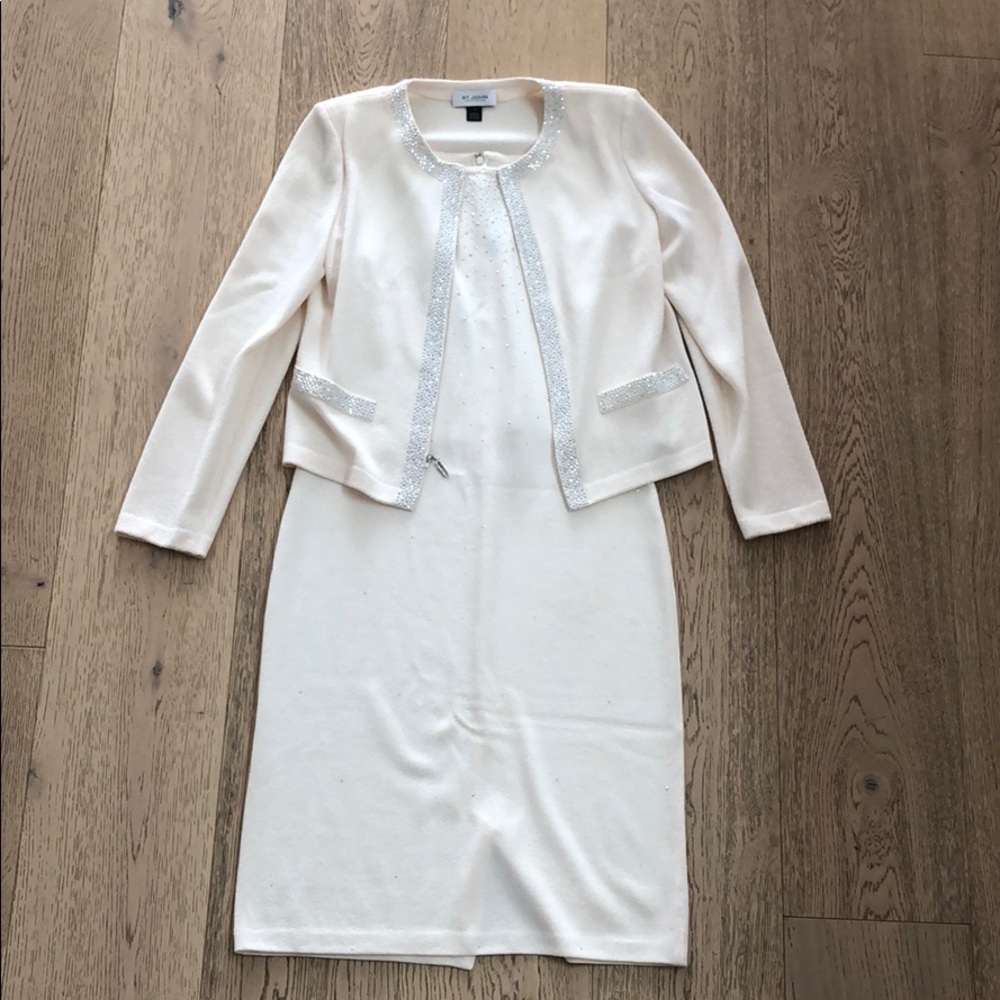 ST JOHN Collection Jacket & Dress Set